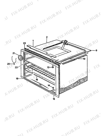 Взрыв-схема плиты (духовки) Nestor Martin 361.06-2 - Схема узла Oven equipment